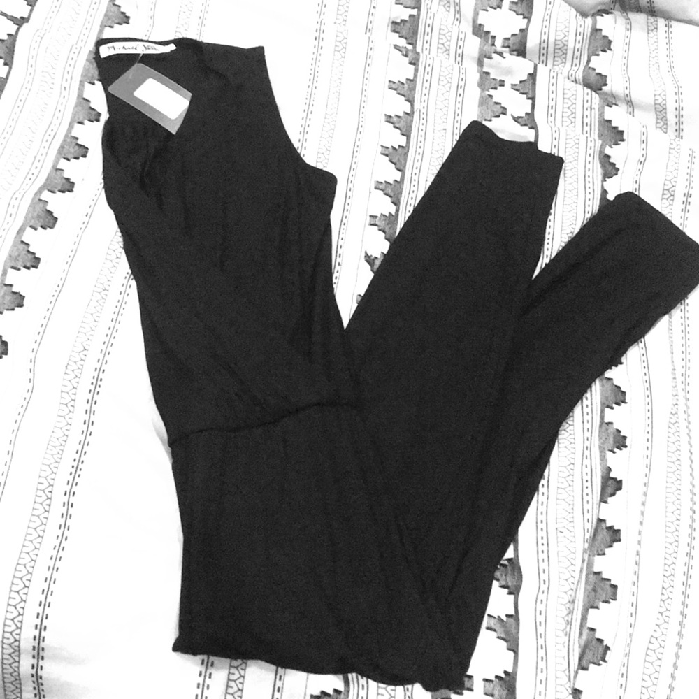Michael Stars Black, jersey knit jumper